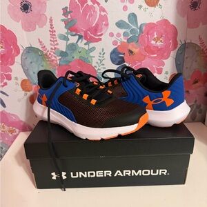 Under Armour Outhustle 2 GS 'Black Tech Blue Orange'